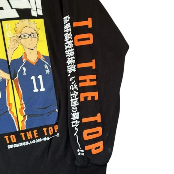 Haikyu!! Anime Volleyball To The Top T-Shirt Black Cotton Tobio Kageyama Small - Picture 3 of 8